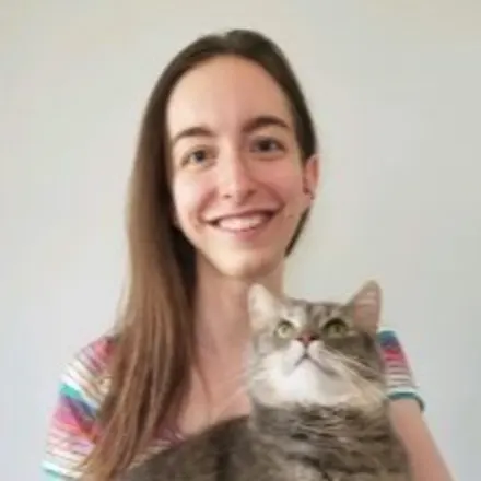 Dr. Kayla Woodlock with cat